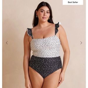 Summersalt ruffle oasis one piece swimsuit